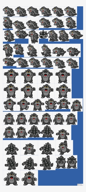 Click For Full Sized Image Black Bowser - Paper Black Bowser Color Splash #2560863