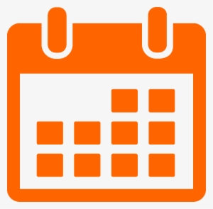 Events Calander Png - Orange Calendar Png Icon #2560866