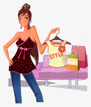 Fashion Clipart Fashion Girl - Png Transparent Fashion Vector Hd #2561436