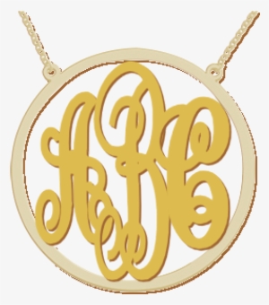 Buy Circle Encased Personalized Monogram Name Initial - Calligraphy #2561683