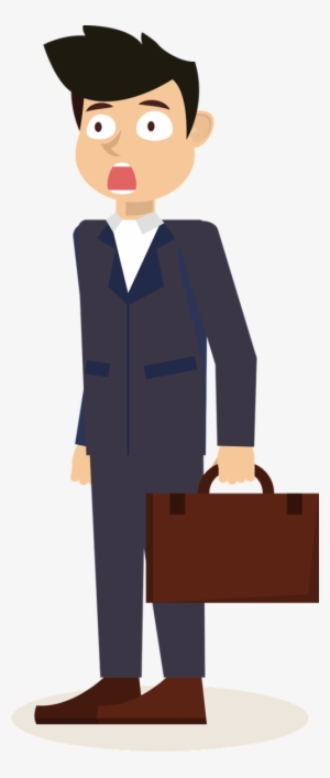 Business Man,clip - Cartoon Office Worker Transparent #2561882