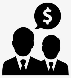 Dollar Businessmen Salesmen Income Talking Negotiations - Customer Lifetime Value Icon #2561901