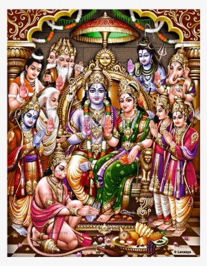 Sri Rama - Ramar Pattabhishekam Seeta - Free Transparent PNG Download ...