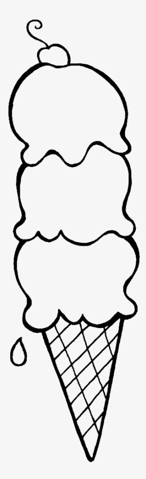 Ice Cream Layer Coloring - Ice Cream Summer Coloring Pages #2563535