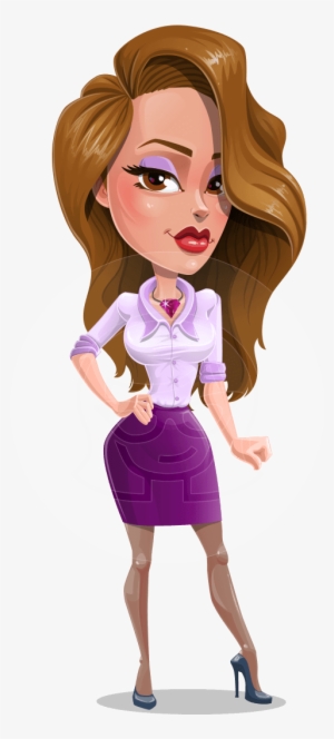 Woman, Female, Girl, Young, Stylish, Vector, Girl, - Business Lady Characters Png #2564126