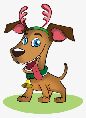 Doggy - Christmas Dog Vector Png #2564842