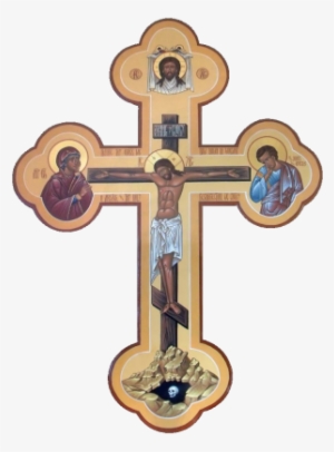 Icon Of The Crucifixion Of Christ - Orthodox Christian Cross Transparent #2564970
