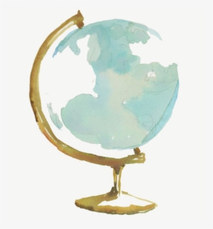 Globe Watercolor Painting Drawing - Drawing #2566197