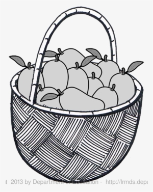 Mango Clipart Black And White Png - Mango In Basket Clipart #2566526