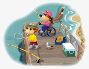 Tera And Milli Fishing Spot Art - Chemistry #2567025