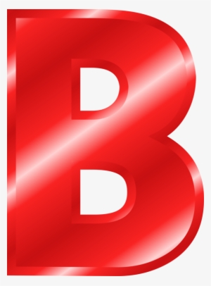 Fancy Alphabets Letter Voiced Bilabial Stop - Red Letters Clipart #2567245