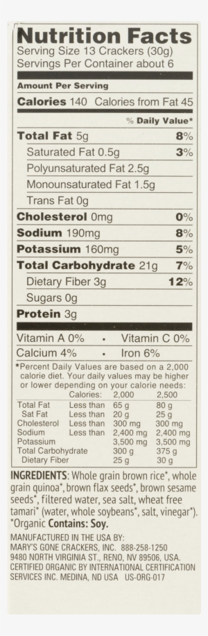 Mary's Organic Crackers Graham Cookie Mini's #2567275