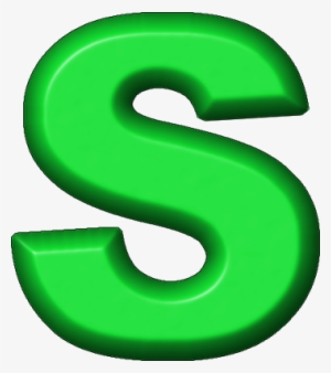 Clipart Black And White Download Presentation Alphabets - Green Refrigerator Magnet S #2567386