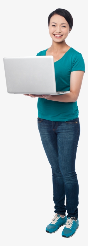 Girl With Laptop Free Png Image - Girl With Laptop Png #2567929