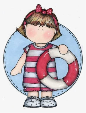 Clip Magnolia Clipart Illustration - Niñas Marineras Dibujo #2569018