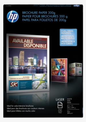 Hp Laser Matte Brochure Paper 200 Gsm-100 Sht/letter/8 - Hp Glossy Brochure Brochure Paper, 8.5" X 11" - 100 #2569050