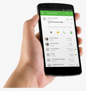 Visual Voicemail - Phone In Hand Png #2569735