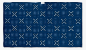 Beach - Leus Indigo Mudcloth Blue Jacquard Beach Towel, 58" #2570741