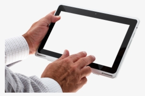 Free Png Hand Using Tablet Png Images Transparent - Hand With Tablet Png #2570791
