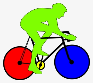 Colourful Cycle Clip Art - Tour De France Silhouette #2571261