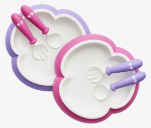 Babybjorn Baby Plate, Spoon And Fork, 2-pack - Babybjorn Baby Plate,spoon And Fork (pink/purple) #2571421