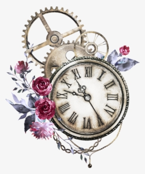 Box - Tatuaż Róza I Zegar #2571722