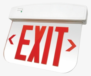 Dlel Led Edgelit Exit Lighting Fixture - Westgate Thermo Plastic Led Edgelit Exit Sign W. B/c, #2572338