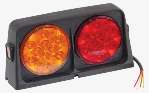 Dual Lh Led Ag Light W/4 Wire Lens Rear-amber/red Front - Wesbar 54003-041 Ag Deluxe Transport Kit, #2573717