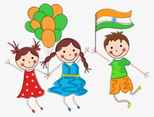 Indian Independence Day Child Republic Day - Independence Day Cartoon Png #2573791