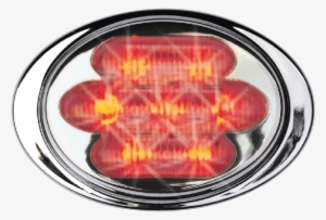 Maxxima M36180rcl 3" X 2" Clear Lens Red Mini-chrome #2573838