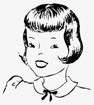 Girls Hair Stlye Svg Clip Arts 540 X 598 Px #2574308