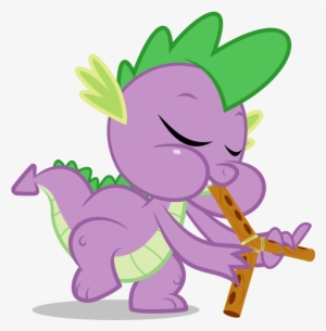 Spike Playing Flutes By Dervonnebenaan - Cartoon #2574409