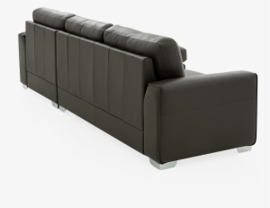 Dark Brown Leather Sectional Sofa - Chaise Longue #2575305