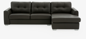 Image For Dark Brown Leather Sectional Sofa - Studio Couch #2575324