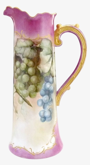 Fabulous Art Nouveau Porcelain Tankard Hand Painted - Jug #2576139