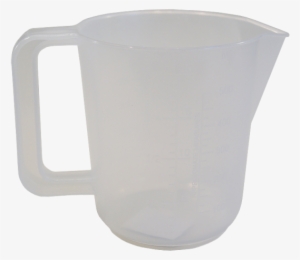 500ml / 1 Pint Plastic Jug - Falcon White Enamel Pitcher With Blue Rim #2576405