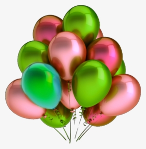 Globos Colourful Png Sticker Tumblr Hbd Happybirthday - Balões Roxo Png #2577249