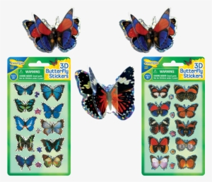 3d Butterfly Stickers, , Large - Insect Lore 3d Butterfly Stickers #2577528