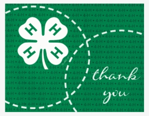4-h Thank You Note Cards - 4 H Thank You #2577551