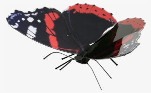 Picture Of Red Admiral - Fascinations Metal Earth Butterflies 3d Metal Model #2577555