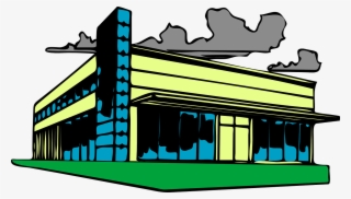 Building Factory Workshop Company Plant Pr - Commercial Real Estate Clip Art #2577556