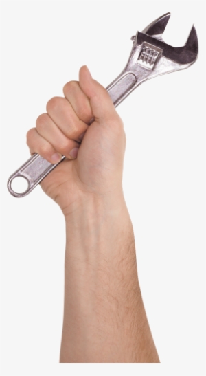 Hand Holding Wrench - Wrench Hand Png #2577928