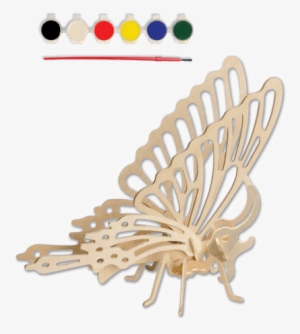 3d Wooden Butterfly Puzzle Toy - 3d Wooden Butterfly Puzzle #2578076