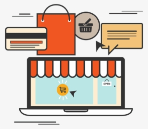 E-commerce Website Development Company In Cochin - Online Store Vector Png #2578960