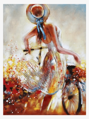 Lady With Bike #2579196