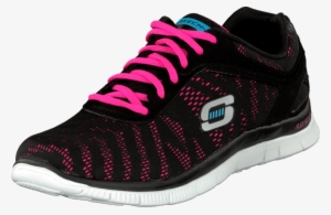 Skechers First Glance Black/pink 48822-00 Womens Shoes - Sneakers #2579648