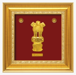A8 Lion Capital Of Ashoka Pillar - Gold Ring Ashok Stambh #2580259