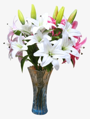 Fake Flower Display Perfume Lily Flower Bouquet Living - Lily #2580373