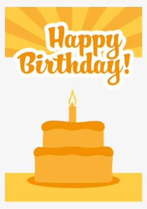 Bday Cards Images Online - Happy Birthday Image Orange #2580387