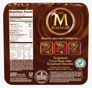 Magnum Bar Nutrition Information #2580556